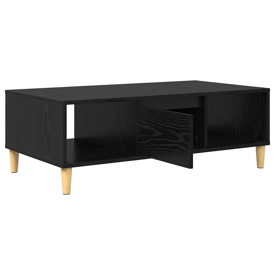 Table basse Chêne noir 102 x 55 x 35 cm Bois d'ingénierie - 5
