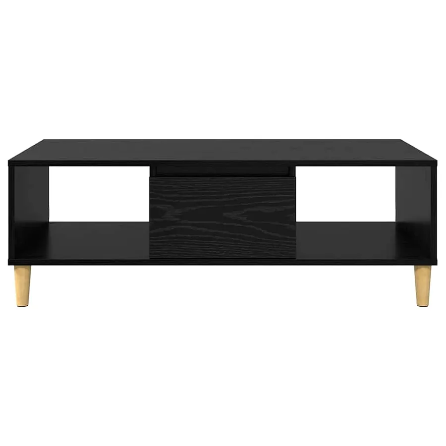 Table basse Chêne noir 102 x 55 x 35 cm Bois d'ingénierie - 6