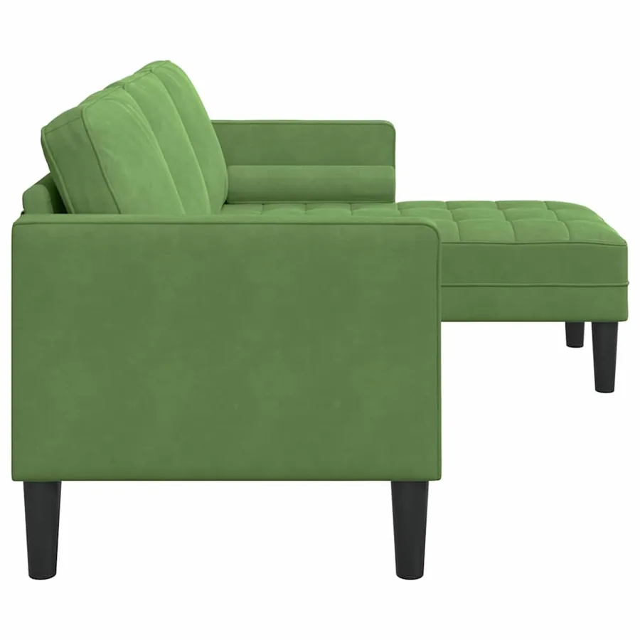 Ensemble de Canapés avec coussin Vert clair Polyester - 5