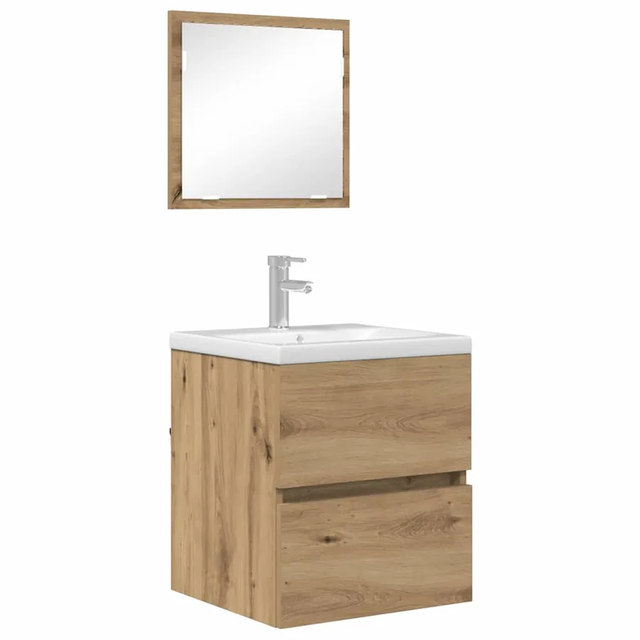 Cabinet de salle de bain Chêne artisanal 41 x 38,5 x 45 cm - 3