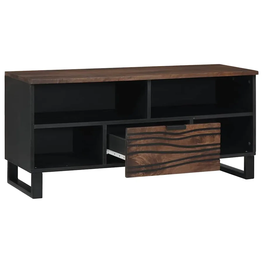 Unites TV avec tiroir Noyer 105 x 33 x 46 cm Bois d'ingénierie - 2