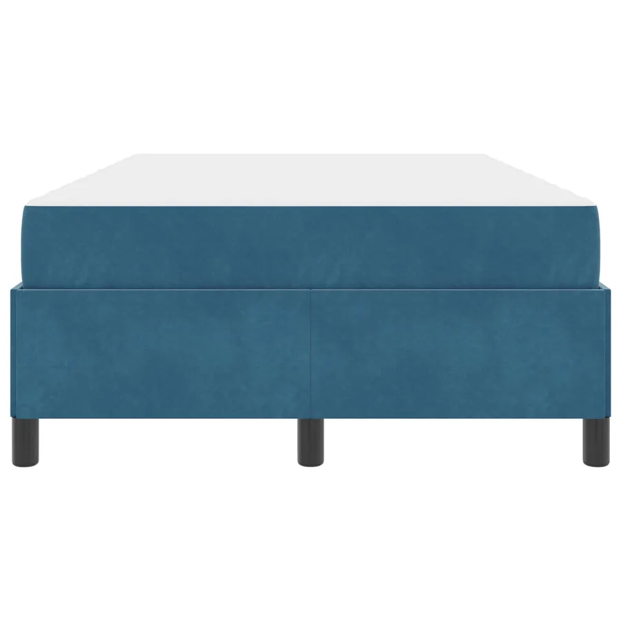 Cadre de lit avec matelas Bleu foncé 120 x 200 cm tissu - 7