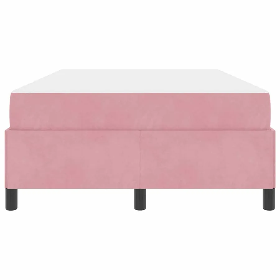 Cadre de lit avec matelas Rose 120 x 190 cm tissu - 5