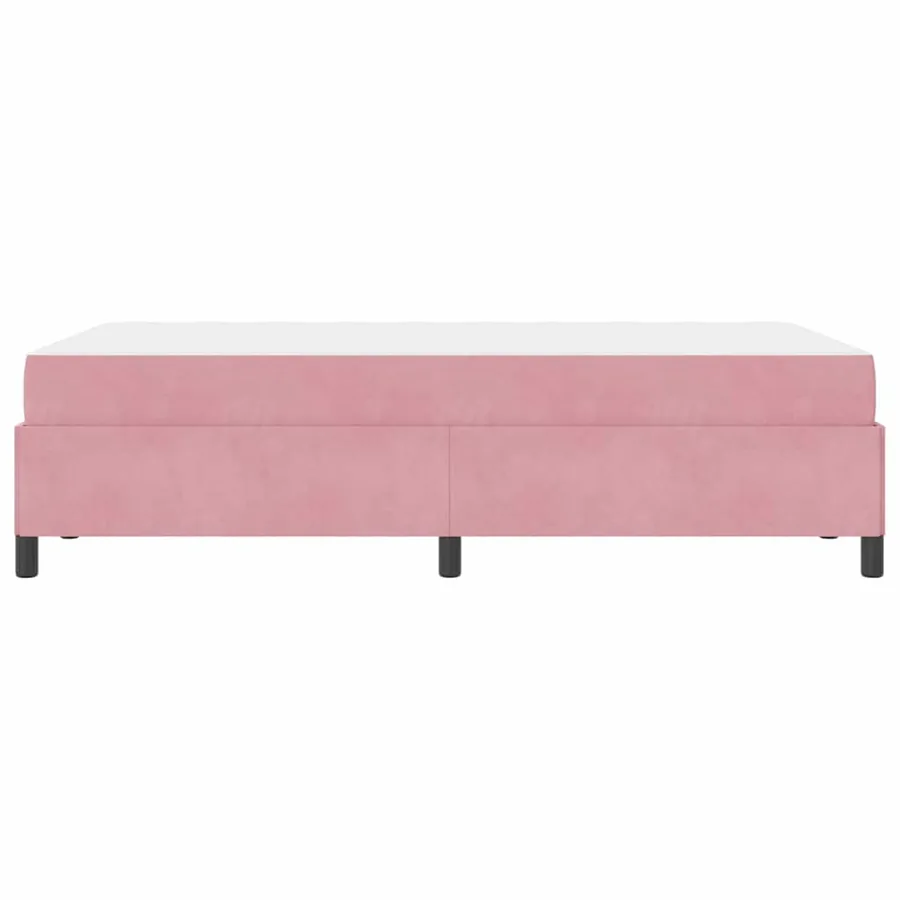 Cadre de lit avec matelas Rose 120 x 190 cm tissu - 6