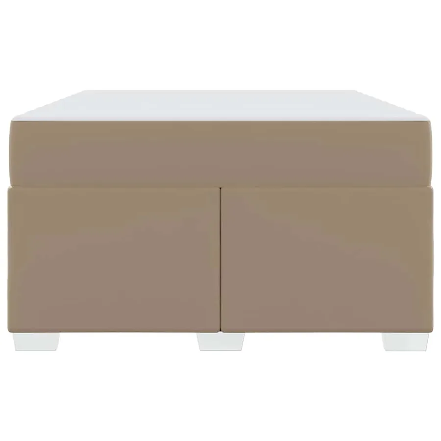 Cadre de lit avec matelas Cappuccino 120 x 190 cm tissu - 5