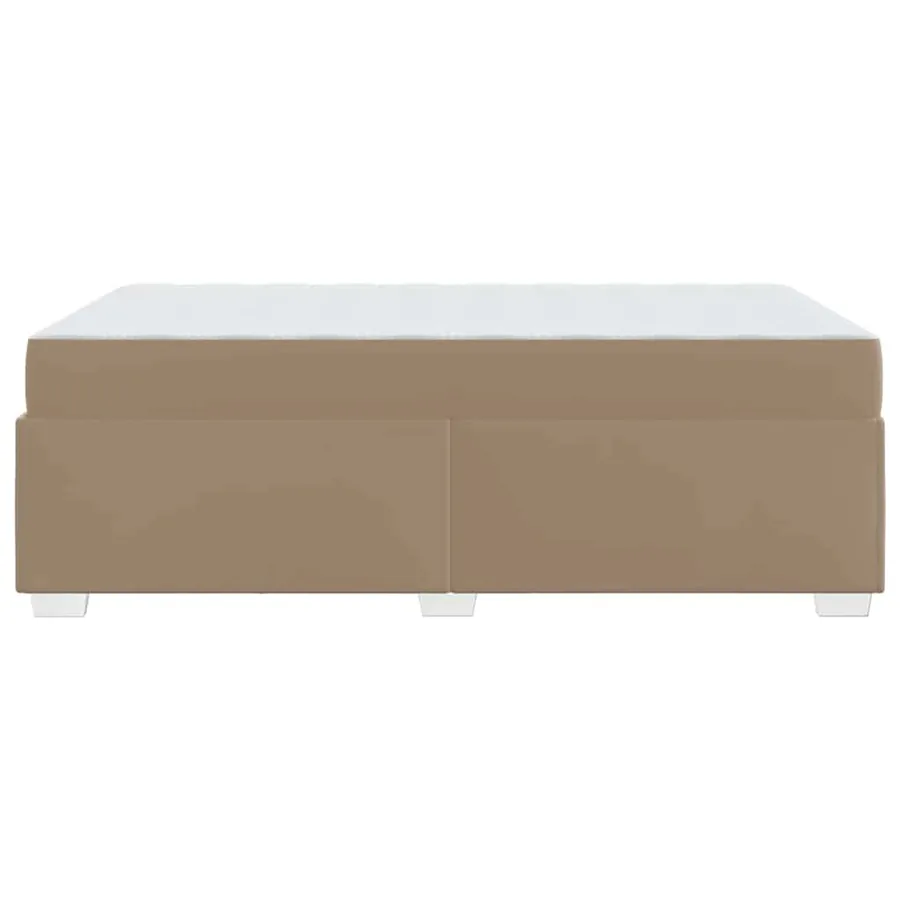 Cadre de lit avec matelas Cappuccino 120 x 190 cm tissu - 6