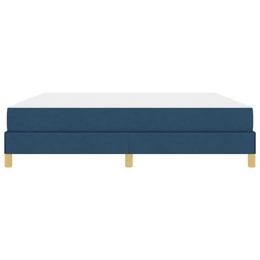 Lit à ressorts avec matelas Bleu 180 x 200 cm tissu - 7