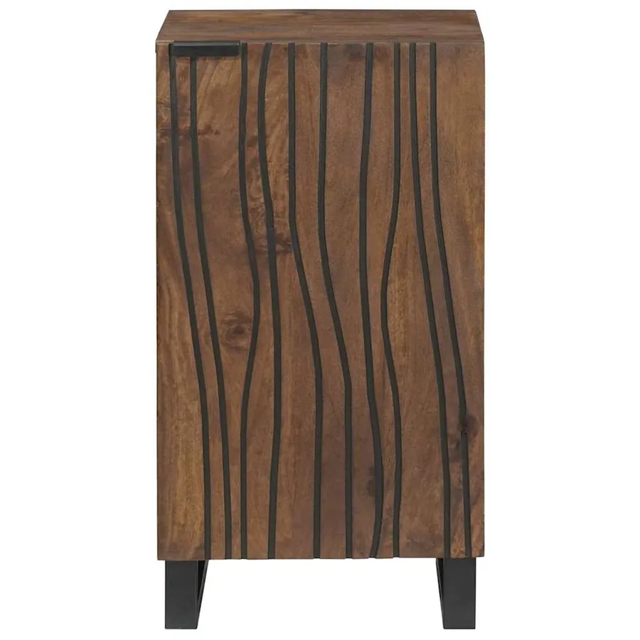 Buffet Marron 40 x 33 x 75 cm bois de manguier massif - 3