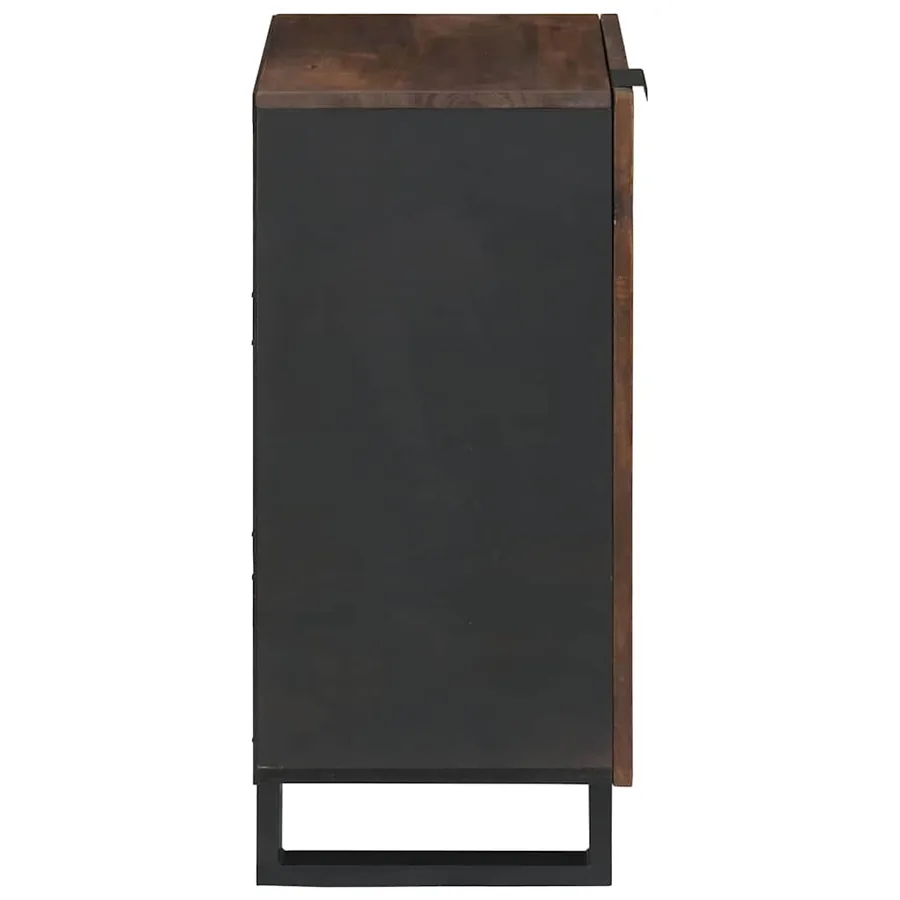 Buffet Marron 40 x 33 x 75 cm bois de manguier massif - 4
