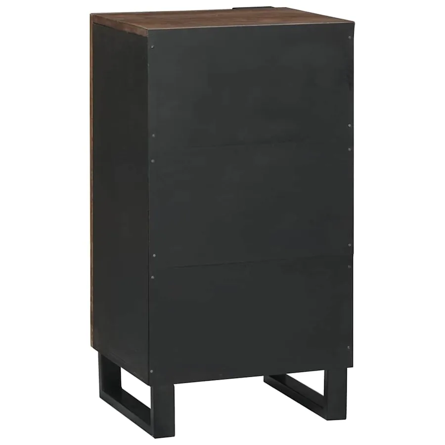 Buffet Marron 40 x 33 x 75 cm bois de manguier massif - 5