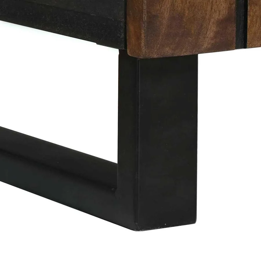 Buffet Marron 40 x 33 x 75 cm bois de manguier massif - 7