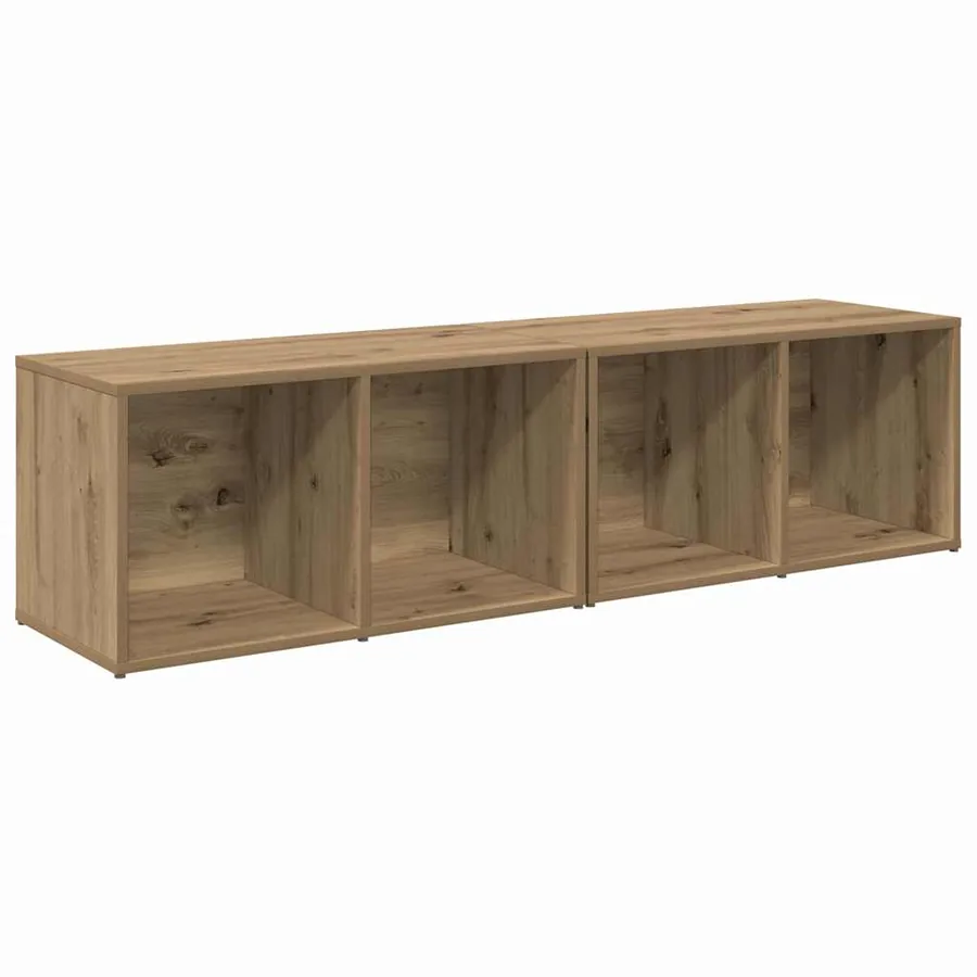 Ensemble meuble TV 2 pcs Chêne artisanal 37 x 35 x 72 cm - 2