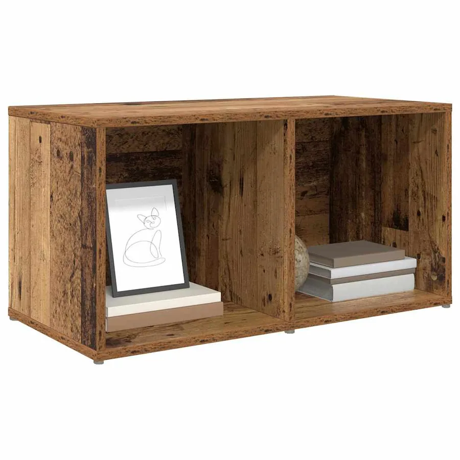 Ensemble meuble TV Marron 72 x 35 x 37 cm Bois d'ingénierie - 3