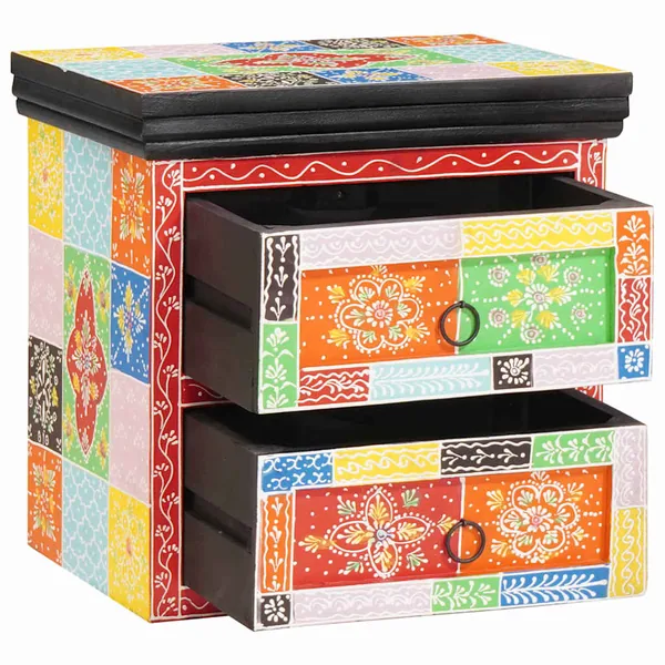 Cabinet de chevet avec tiroir Multicolore 40 x 30 x 40 cm