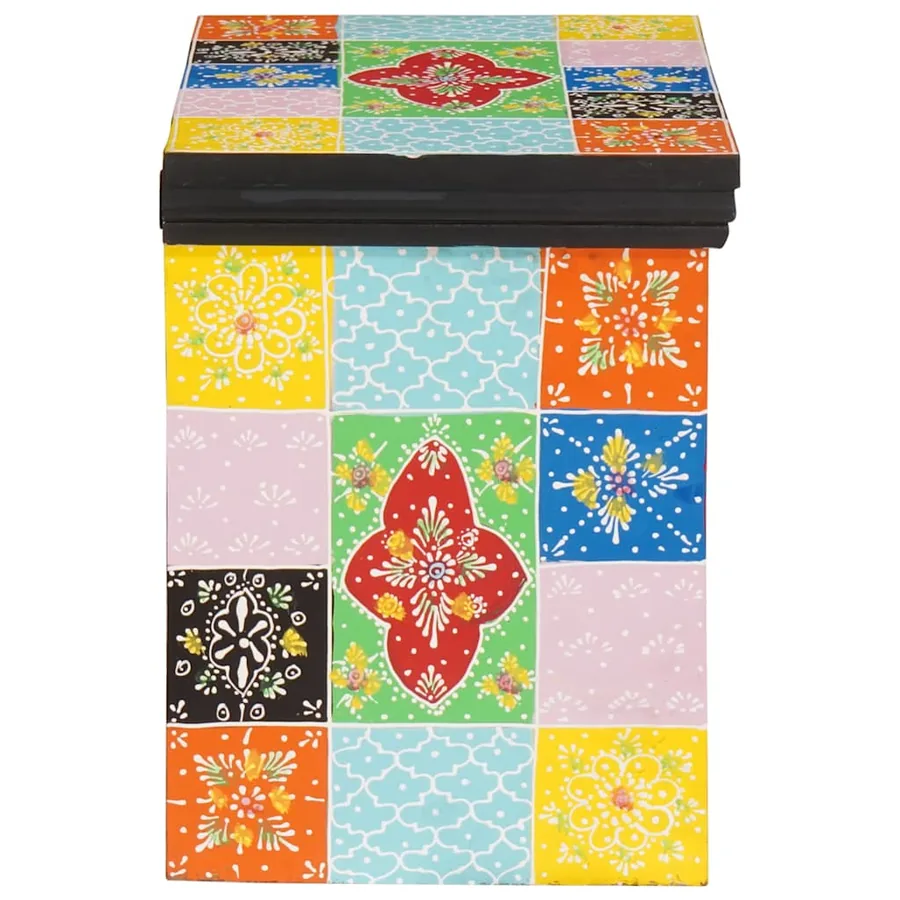 Cabinet de chevet avec tiroir Multicolore 40 x 30 x 40 cm - 3