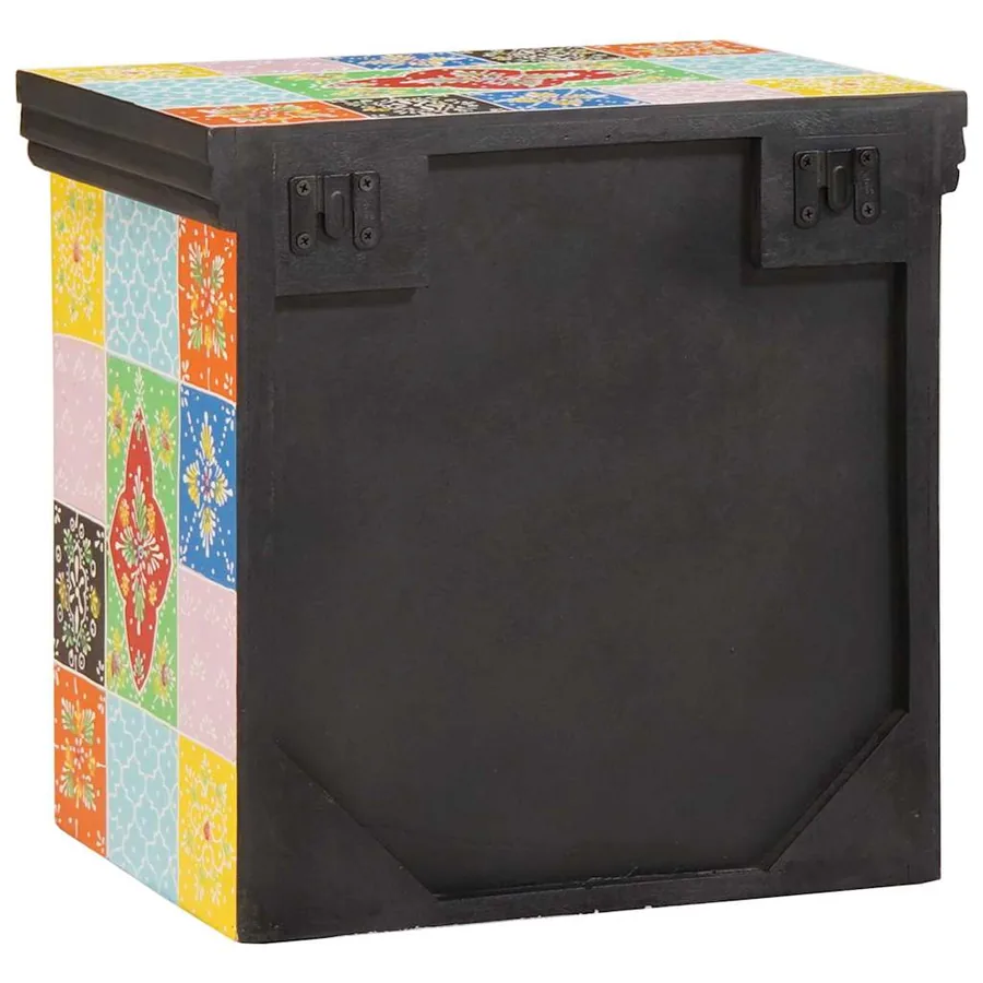 Cabinet de chevet avec tiroir Multicolore 40 x 30 x 40 cm - 4