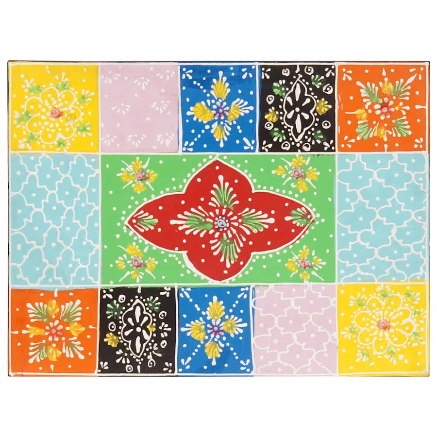 Cabinet de chevet avec tiroir Multicolore 40 x 30 x 40 cm - 5