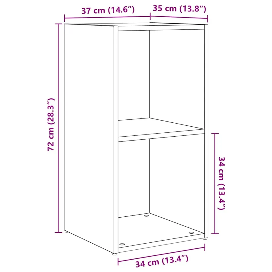 Ensemble meuble TV 4 pcs Bois Ancien 37 x 37 x 72 cm - 8