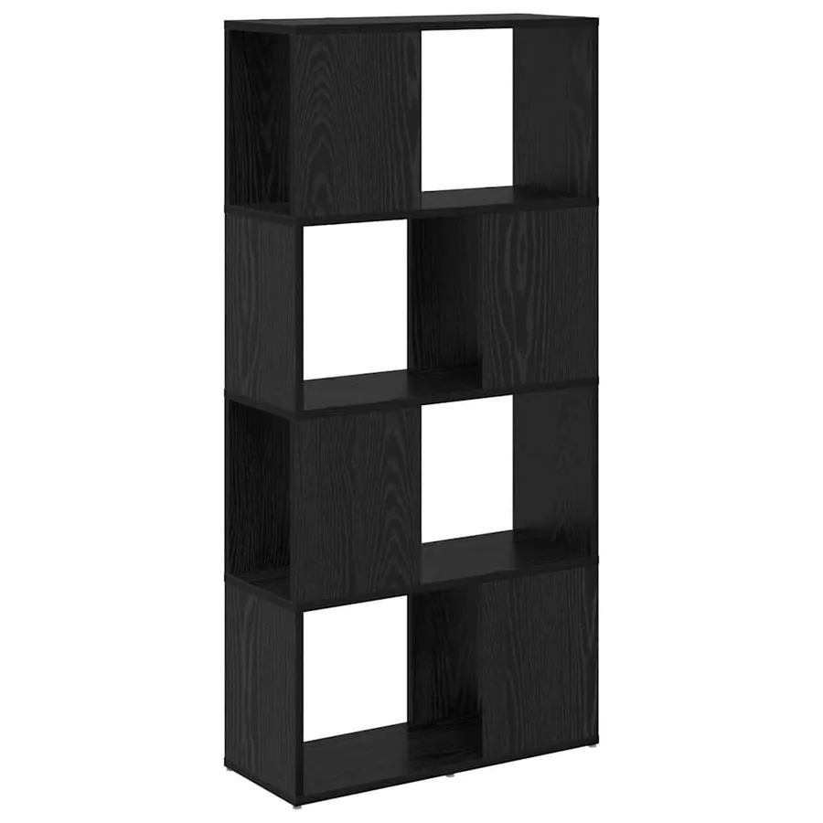 Ensemble meuble TV Noir 60 x 24 x 125,5 cm Bois d'ingénierie - 2