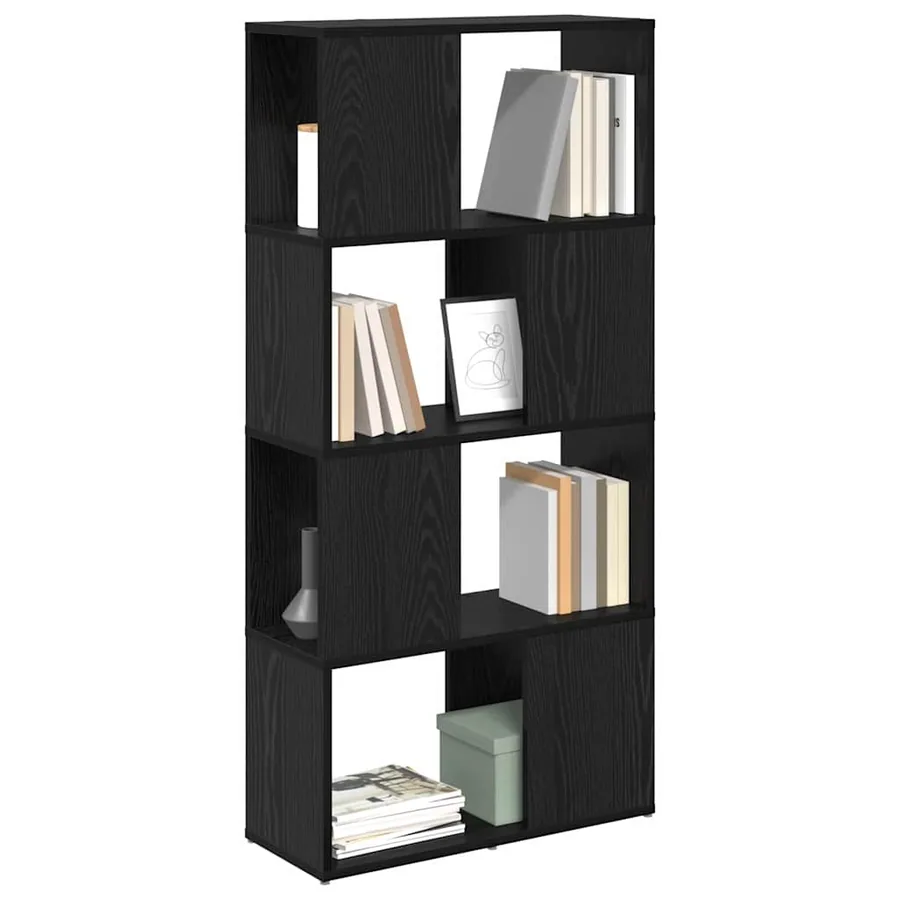 Ensemble meuble TV Noir 60 x 24 x 125,5 cm Bois d'ingénierie - 3