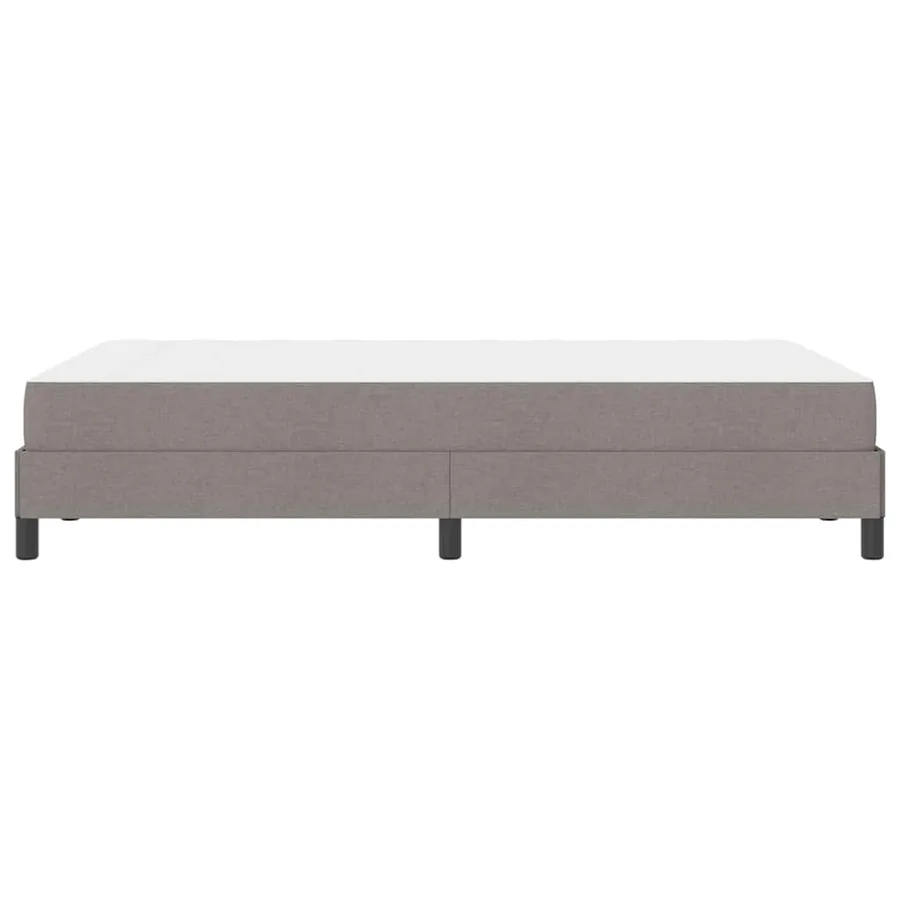 Lit à ressorts avec matelas Taupe 120 x 190 cm tissu - 6