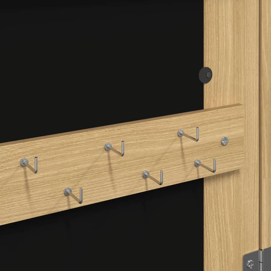 Armoire à bijoux avec miroir et éclairage LED mural - 10