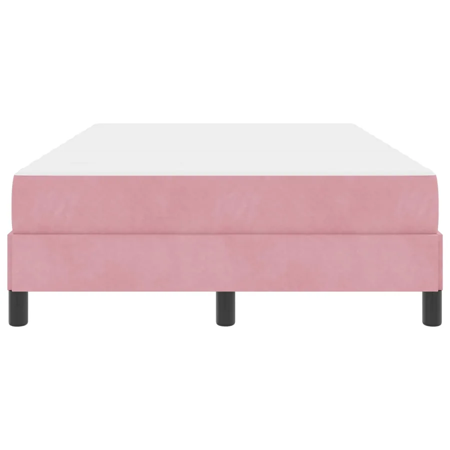 Lit à ressorts avec matelas Rose 120 x 190 cm tissu - 6