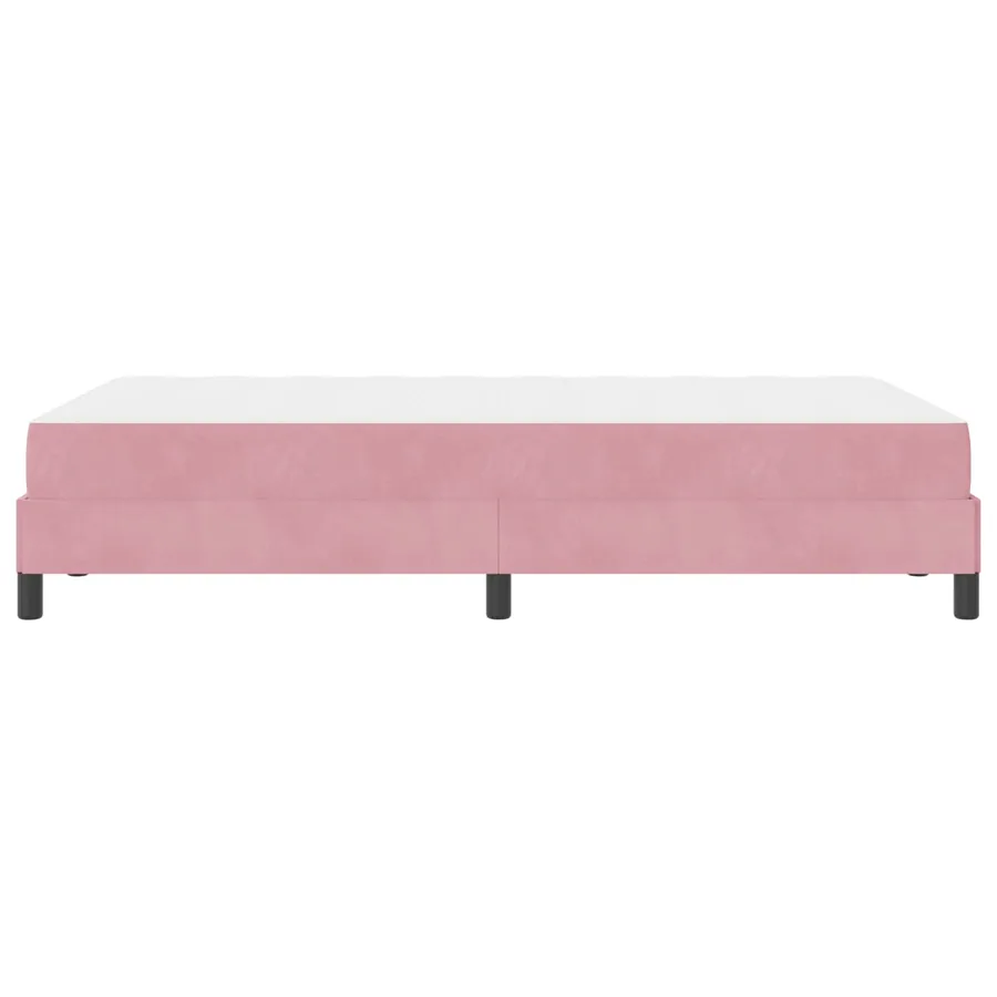 Lit à ressorts avec matelas Rose 120 x 190 cm tissu - 7