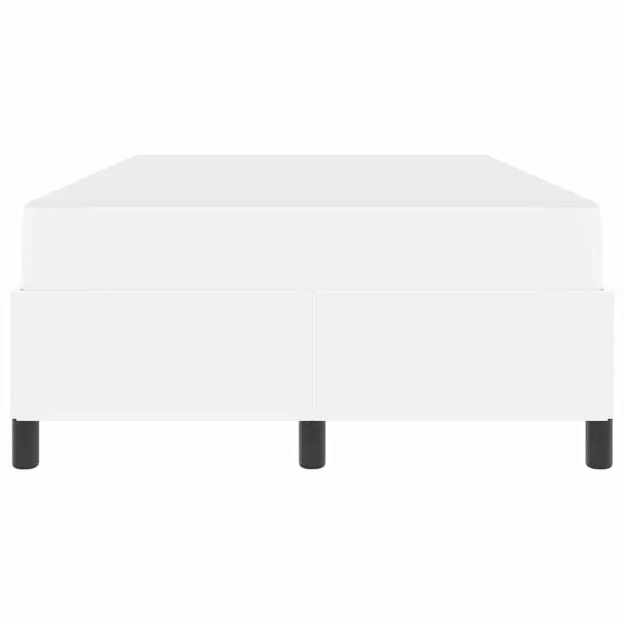 Cadre de lit avec matelas Blanc 120 x 190 cm tissu - 5