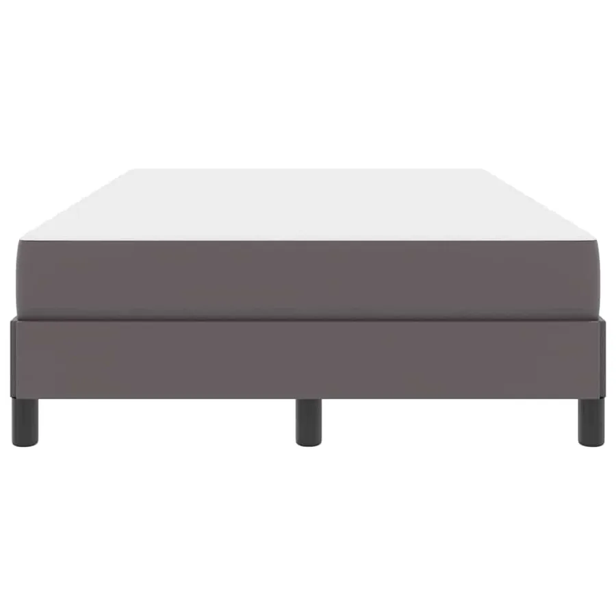 Cadre de lit avec matelas Gris 120 x 190 cm tissu - 5