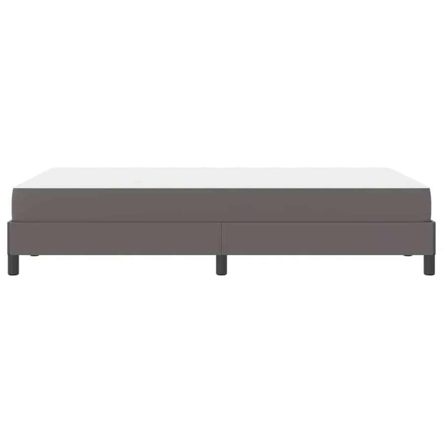 Cadre de lit avec matelas Gris 120 x 190 cm tissu - 6