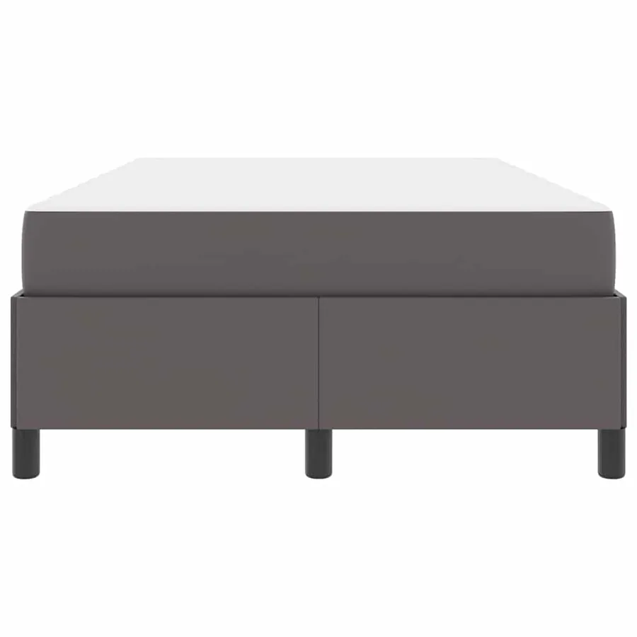Cadre de lit avec matelas Gris 120 x 190 cm tissu - 5