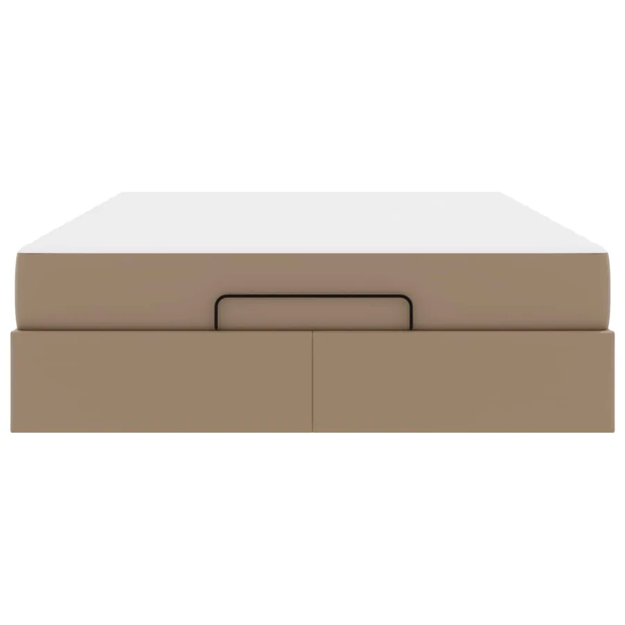 Cadre de lit avec matelas Autre 2 pcs Tan PVC - 7