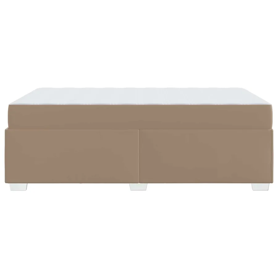 Cadre de lit avec matelas Cappuccino 90 x 200 cm tissu - 7