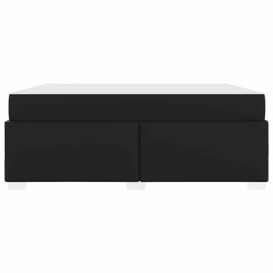 Cadre de lit avec matelas Noir 180 x 200 cm tissu - 5
