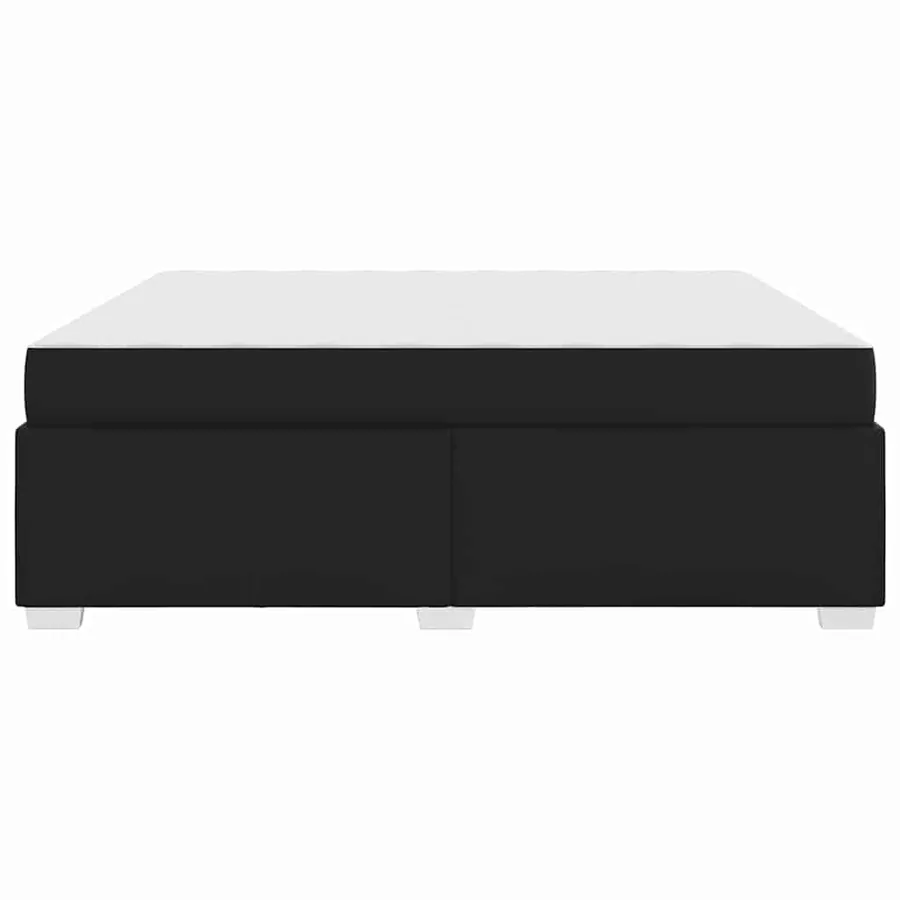 Cadre de lit avec matelas Noir 180 x 200 cm tissu - 6