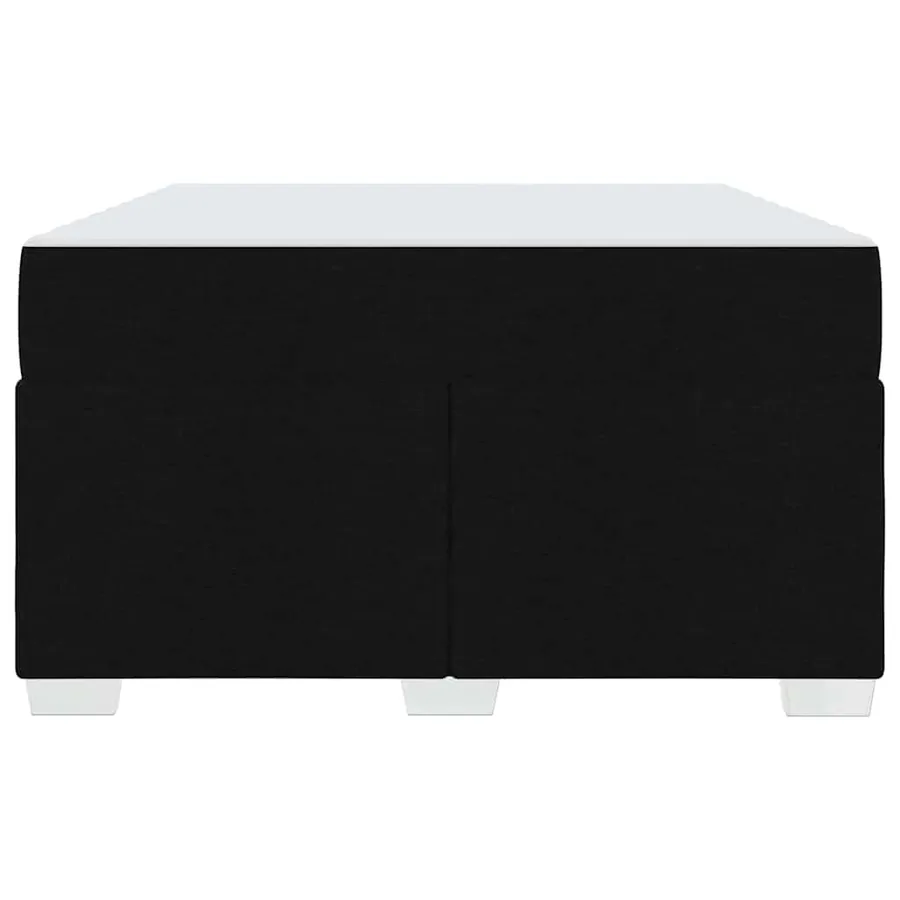 Cadre de lit avec matelas Noir 120 x 190 cm tissu - 5
