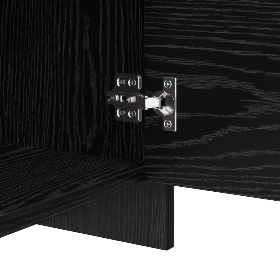 Ensemble meuble TV Chêne noir 90 x 35 x 40 cm Bois d'ingénierie - 10
