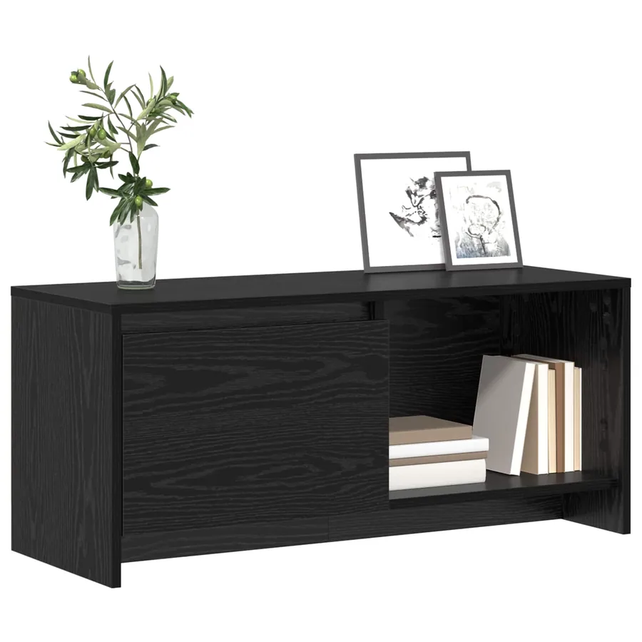 Ensemble meuble TV Chêne noir 90 x 35 x 40 cm Bois d'ingénierie - 3