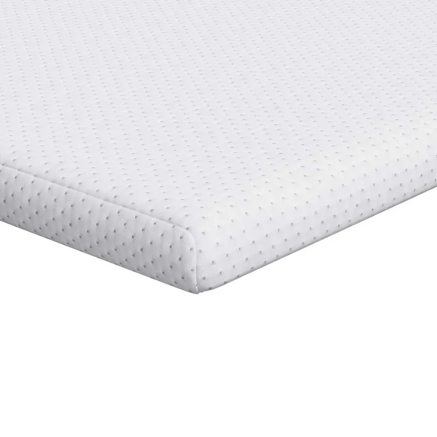 Surmatelas Blanc 200 x 200 cm Tissu Jacquard - 2