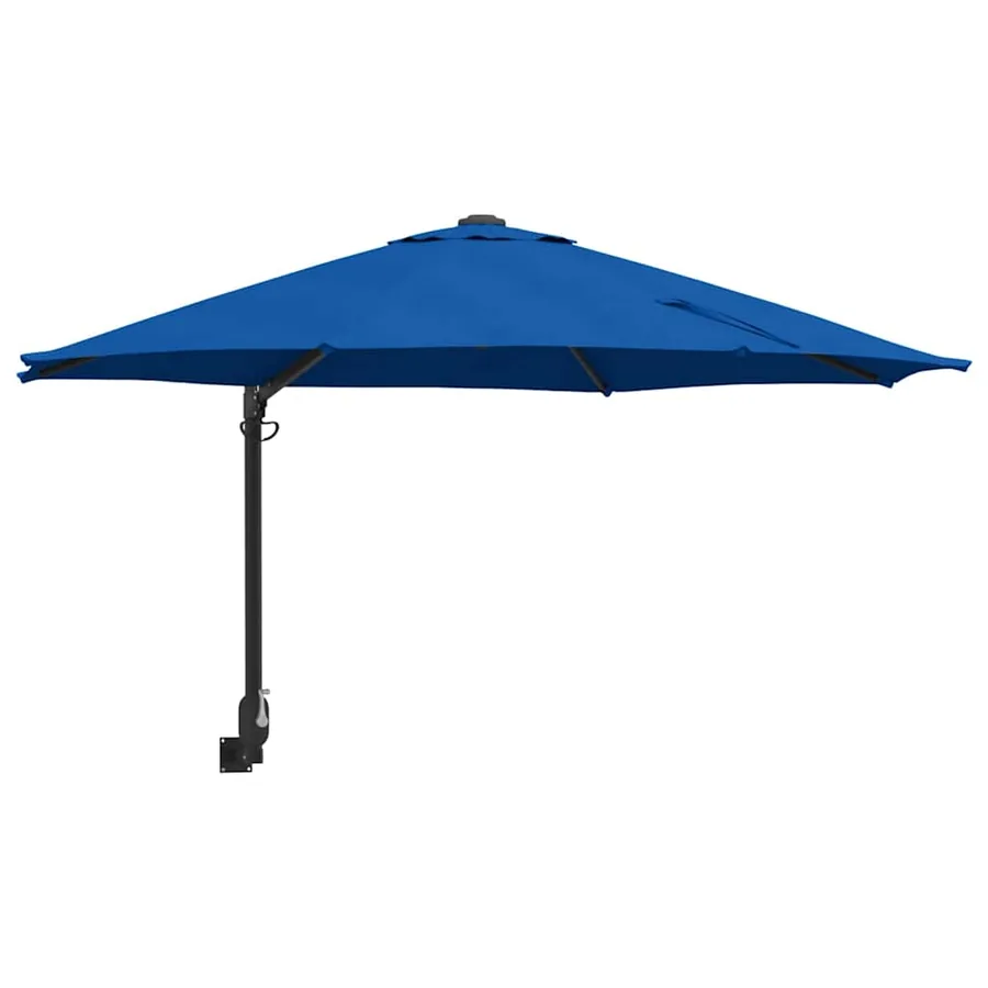 Parasol de jardin 248 x 248 x 148 cm Polyester et Acier Azur - 2
