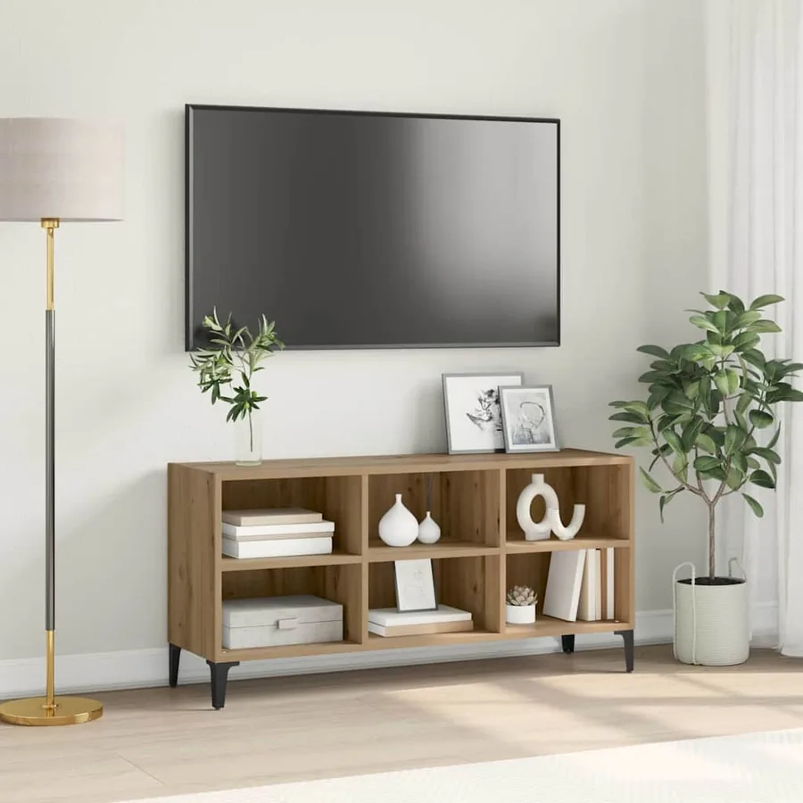 Ensemble meuble TV 103,5 x 30 x 50 cm Marron Bois d’ingénierie