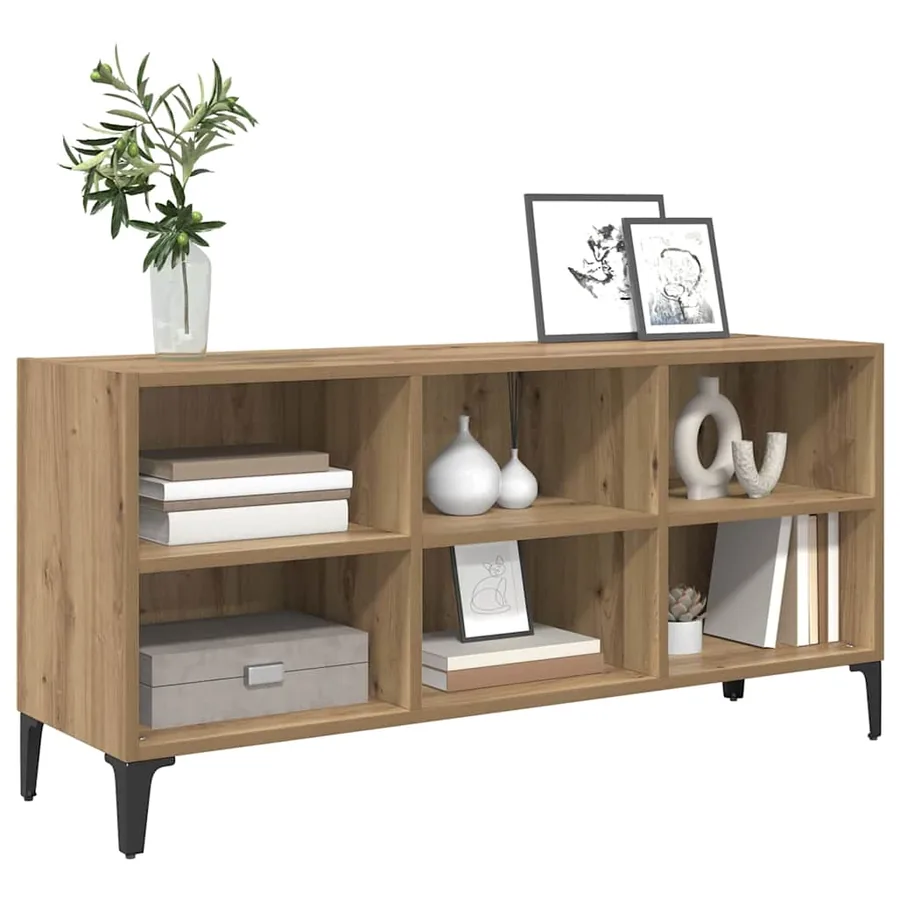 Ensemble meuble TV 103,5 x 30 x 50 cm Marron Bois d’ingénierie - 3