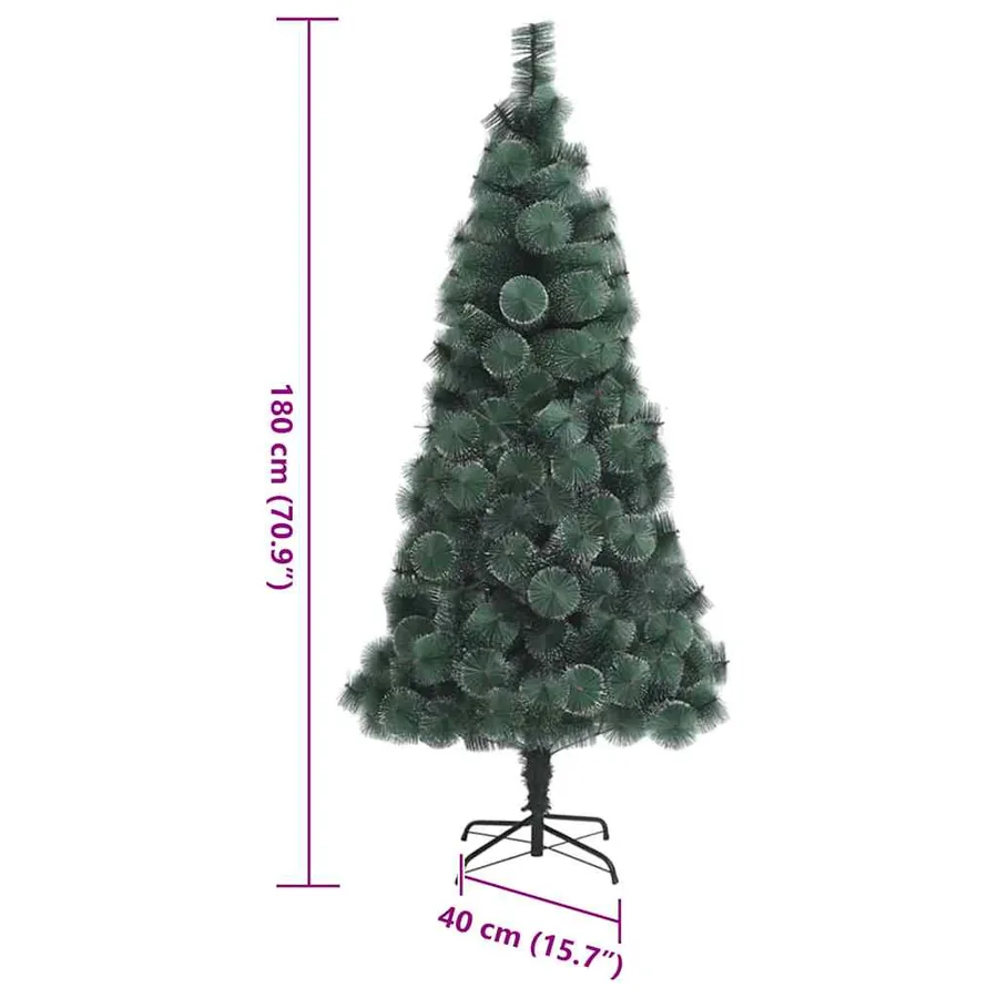 Sapin de Noël artificiel pré-éclairé Vert 180 cm PET - 10