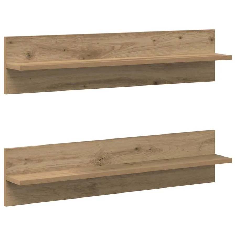 Étagère Murale Montage mural 2 pcs Chêne artisanal - 2