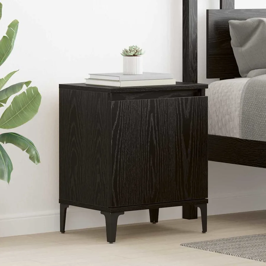Cabinet de chevet Chêne noir 40 x 30 x 50 cm Bois d'ingénierie