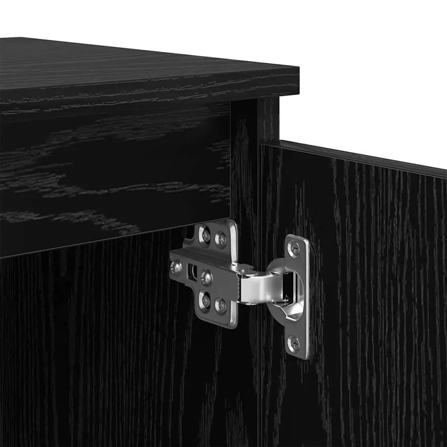 Cabinet de chevet Chêne noir 40 x 30 x 50 cm Bois d'ingénierie - 10