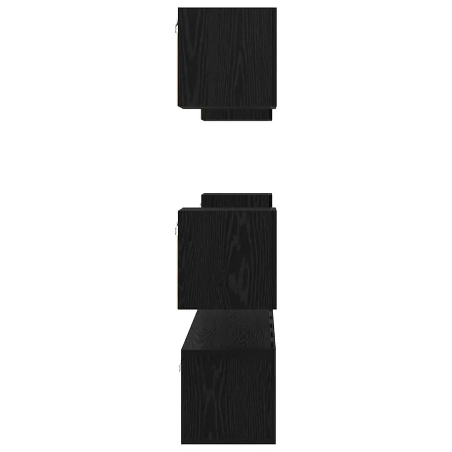 Ensemble meuble TV 7 pcs Chêne noir Bois d'ingénierie - 9