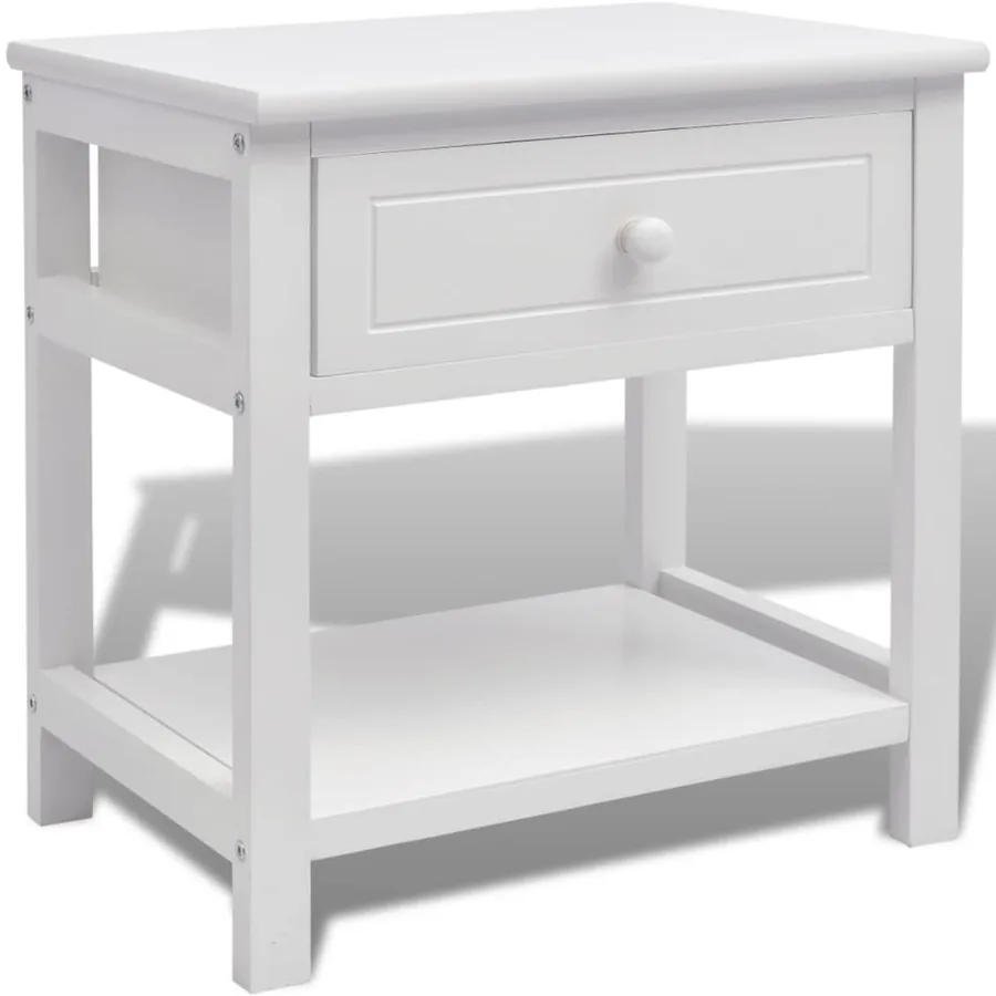 Table de chevet Bois Blanc - 2