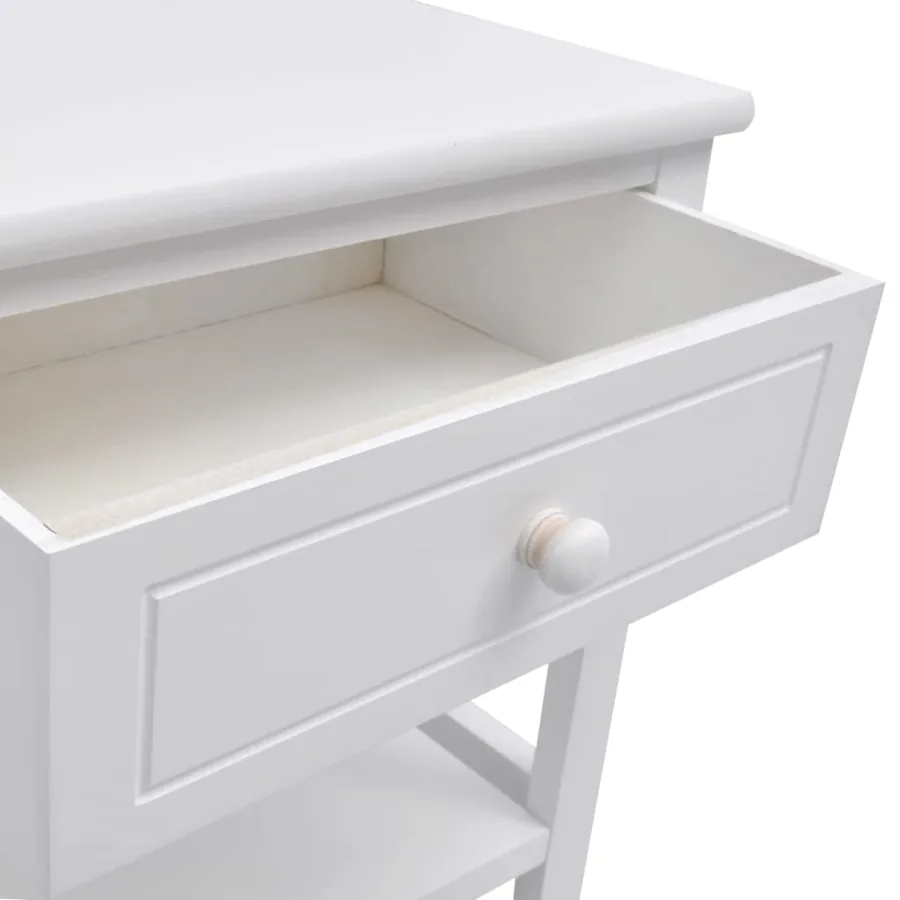 Table de chevet Bois Blanc - 5